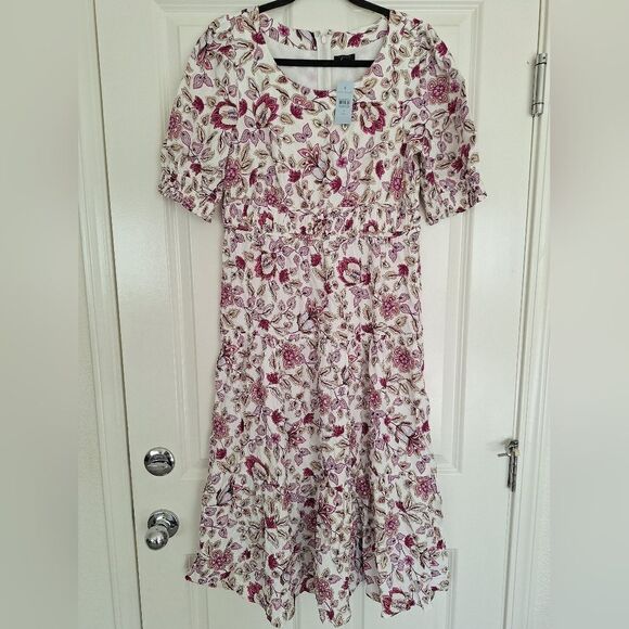 Ann Taylor floral print maxi‎ dress size 6 p - Picture 1 of 6